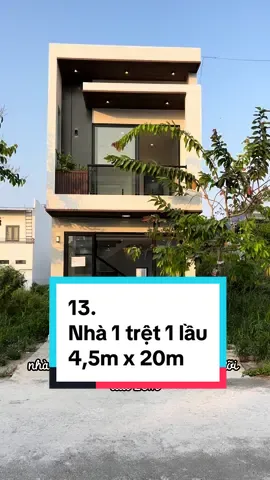 Thiết kế hiện đại - nhà 1 trệt 1 lầu ngang 4,5m dài 20m #truongtien #interiordesign #LearnOnTikTok #EduTok 