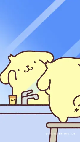 あれ～？ #ポムプリアニメ #ポムポムプリン #POMPOMPURIN #sanrio #寝癖 #寝起き