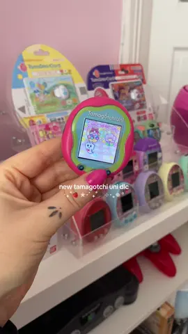 new tamagotchi uni dlc is available today! very berry land & lovemelo concert can be downloaded now 🎉🩷 #tamagotchi #tamagotchiuni #virtualpet  