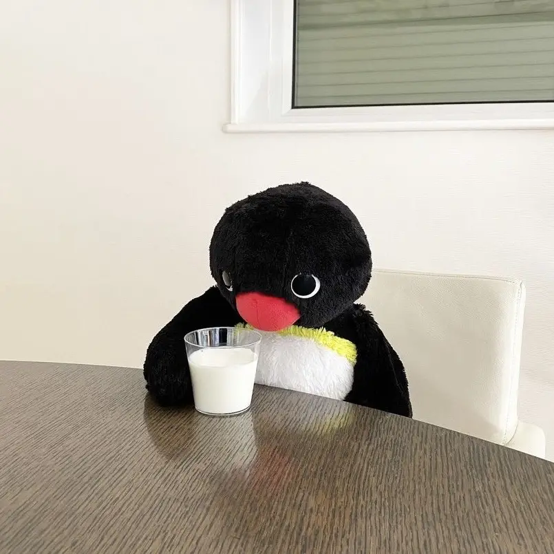 🐧🤪🙌 ・ #ピングー #pingu #ぬい撮り #ペンギン #penguin #🐧 #変顔 #funnyface #stuffedanimals #plushies #nootnoot #japan