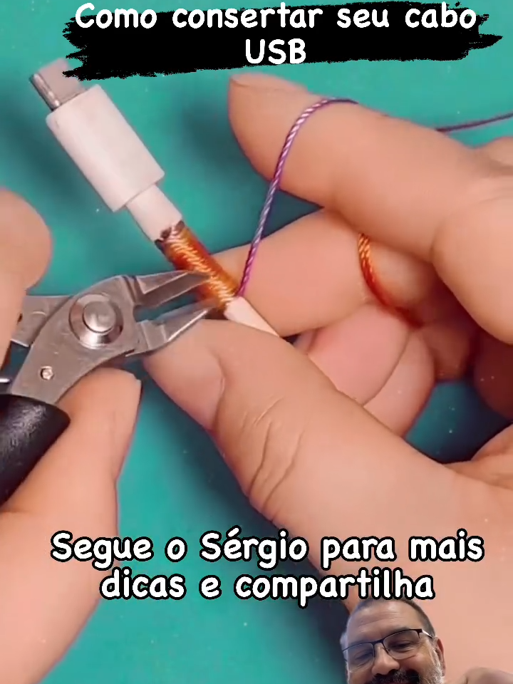 Veja como consertar um cabo USB do seu #smartphone #dica #dicasiphone #iPhone #iphonedicas #iphonephotography #iphonephoto #iphoneonly #dicasiphone #compras #comprasparaguai #compraonline #comprasegura