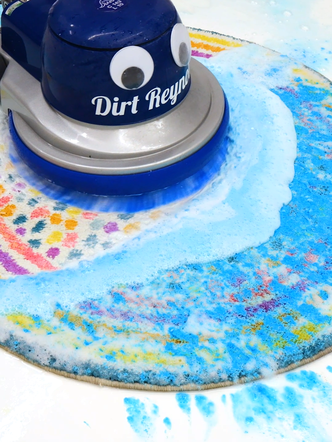 Watch The Blue Foam Work It's Magic! I Love How This Rug Turned Out! Satisfying ASMR Carpet Cleaning. #asmr #carpetcleaning #satisfying #oddlysatisfying #restoration