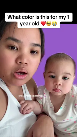 She makes me so proud OMG 🥹❤️😭 We do colors now 🌈 #greenscreen #color #motherhood #toddler #smart #babygirl #purple #blue #yellow #red #mom #teacher #bestie 