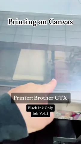 Ever wondered how I print on canvases? Well I use my brother dtg GTX printer. This makes printing customized canvases so easy! I use to hand draw each canvas. You can find used printers online. 