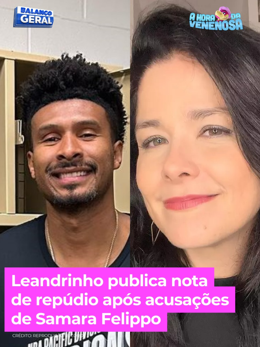 Eita atrás de eita! Leandrinho Barbosa rebateu Samara Felippo e disse que as acusações dela são mentirosas. A atriz garante que vendeu um imóvel que era dela para ajudar na compra da casa que eles moraram juntos quando foram casados. Porém, após a separação, Samara descobriu que a casa estava no nome do irmão de Leandrinho e ela não tinha direito a uma parte do imóvel. Por meio de comunicado oficial, o ex-jogador de basquete garantiu que a atriz sabia de tudo. Samara negou e garantiu que irá mostrar novas provas. Entenda! #AHoraDaVenenosa #BalançoGeral #samarafelippo #leandrinhobarbosa #notaderepudio