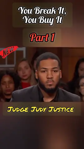 You Break It, You Buy It | Part 1 | Judge Judy Justice #judgejudy #judy #judgejudyjustice #tv #courttv #ustvshow #judyjustice #foryou #fyp #legaltiktok #legaltok 
