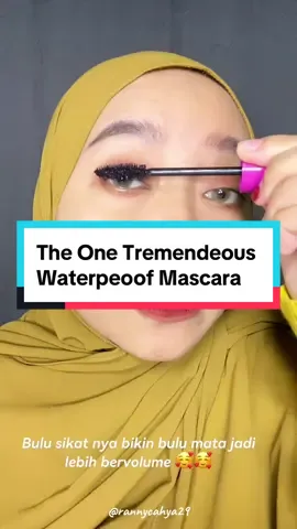 The One Tremendeous Waterproof Mascara, salah satu mascara waterproof nya oriflame ini 🥰🥰 #JelajahRamadan #theonetremendousbigvolumemascara #mascara #mascarareview #makeup #oriflame #fyp 