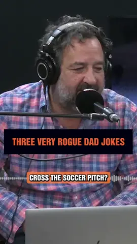 WHY DID THE CHICKEN CROSS THE SOCCER PITCH? 😂 #fyp #foryoupage #mickmolloy #mickandmginthemorning #markgeyer #dadjokes 