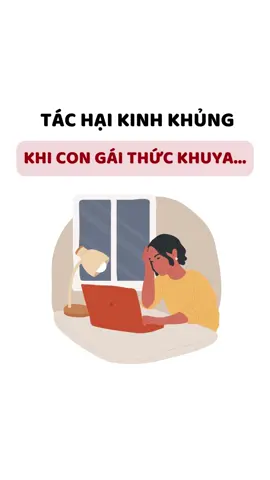 Tác hại khi con gái thức khuya #dephonmoingay678 #lamdepda 