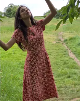 Another clip from the SS24 shoot on Hackney Marshes. Carime is rocking the Fifi dress in the retro 4 leaf print. We are a GOTS certified company and members of the Soil Association. Our detailed social compliance and environmental statement can be found on the website. Link in bio. Be kind to people, be kind to the planet. #SS24 #newseason #ethicallymade #brighton #sustainable #vintageinspiredfashion #vintageinspiration #womenswear #supportlocal #vintagetwist
