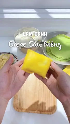 Làm bánh Crepe Sầu Riêng siêu thơm ngon béo ngậy 🤤 #crepe #banhcrepesaurieng #crepesaurieng #tienkitchen #monngonmoingay #ancungtiktok #xuhuong 