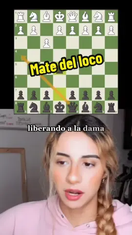 Mate del loco 😜 ¿ya lo conocías? #chess #ajedrez 