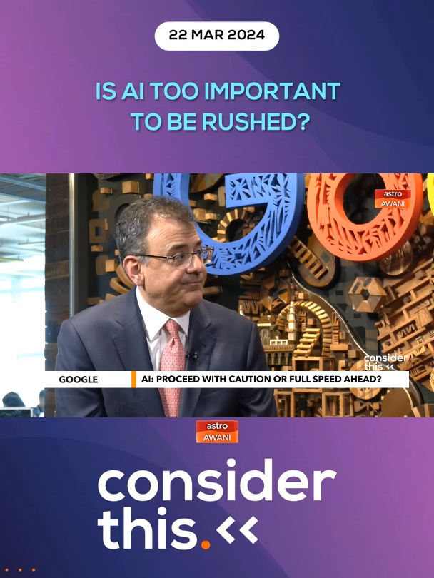 Melisa Idris speaks to Karan Bhatia, Global Head of Government Affairs and Public Policy at Google, about the tech company’s approach to AI. #ConsiderThis