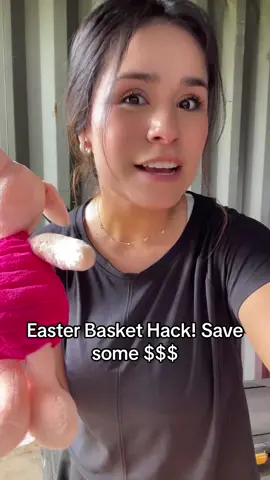 Easter basket hack! You don’t have to buy everything for your child’s basket! #sahm#baby#toddler#easterbasket#budget#fyp#MomsofTikTok#relatable#momtok#easterhack 