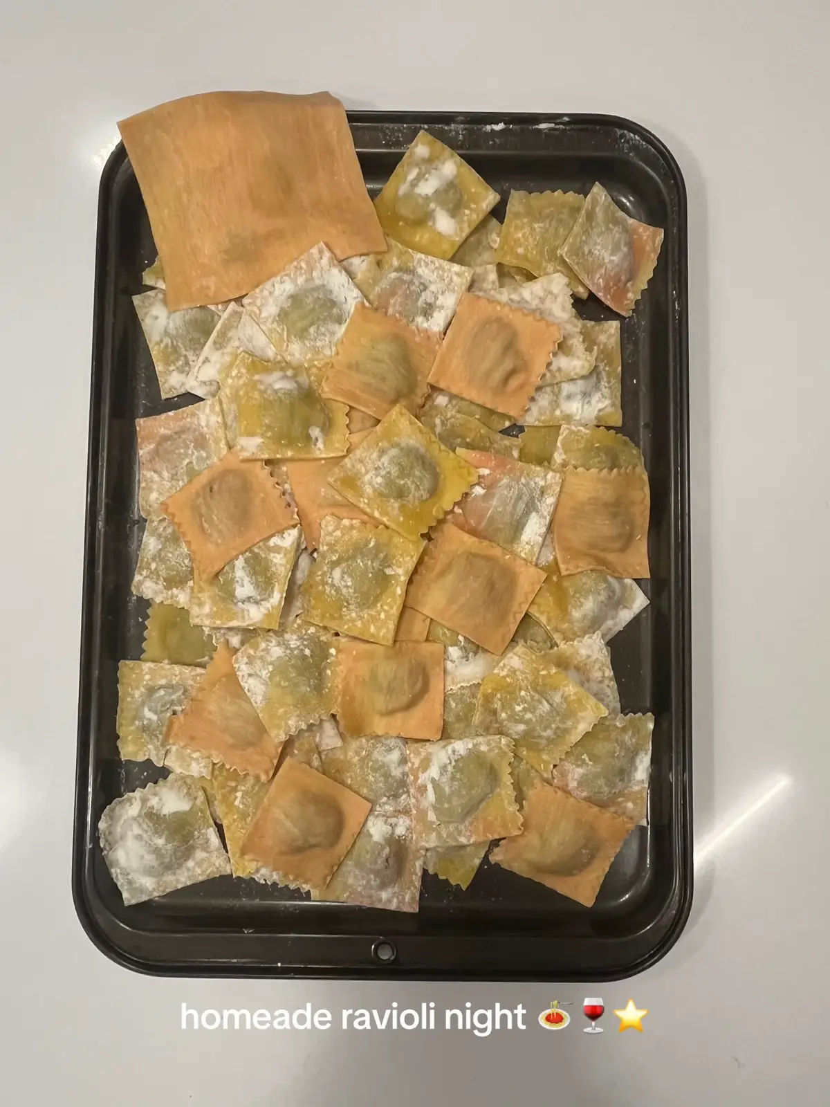 worth the six hours and back pain ☺️☺️ | #pasta #pastatiktok #pastarecipe #ravioli #recipes #recipesoftiktok #mealprep #dinner #DinnerIdeas #homeade #pastadough #mushroom #parmesan #cheese #yum #yummy 