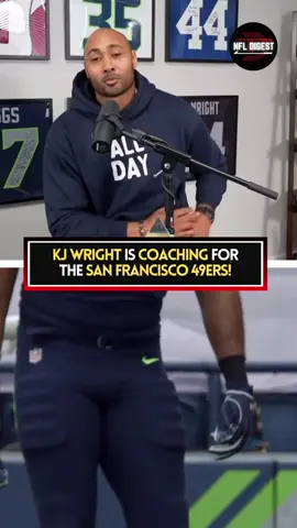 KJ Wright is COACHING for the 49ers #fyp #fypシ #nfl #nflfootball #NFLPlayoffs #nfldraft #nfltiktok #49ers #49ersfaithful #seattleseahawks #coach