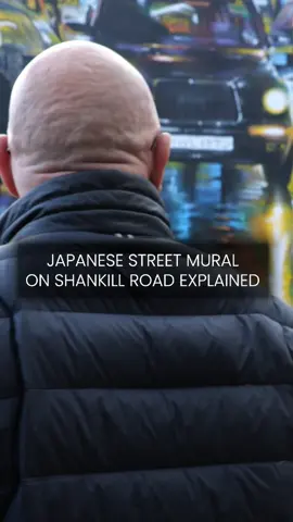 Japanese Street Mural on SHANKHILL ROAD: Explained 😄 Did you know the story behind this famous Shankhill Mural? Watch the full video on our YouTube channel to find out more about some of the interesting stops along the Shankhill Road. #irishtravel #IrishHistory #shankhill #irishculture #blacktaxi #fyp #irish 