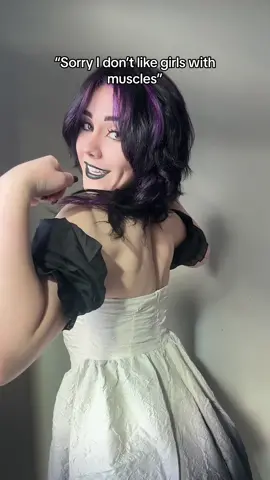 Isnt this dress cute? *crushes your head with my biceps* #musclecar #muscle #goth #gothgirl #gothicgirl #alt #altgirl 