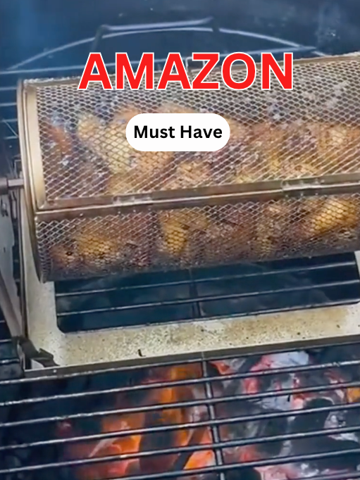 Rotating Grill is absolute necessity for BBQ’s ☀️🕶 I dont get my fingernail full of BBQ sauce  👉🏼 Link in Bio #vancouver #tiktokcouples #amazon #amazonfinds #amazon must haves #amazonpetproducts #amazonproductreview #traeger #bbq #bbqgrills  #productsilove #productreview #sauces #bbq #carolina #sweet #tangy #vinegary #kinderseasoning #amazonbbqmusthaves #bbqessentials #heathrilesbbq #pitmasterheathriles #heathrilesbbqproducts #recipes #tiktoktaughtme #ribs #pork #peach #whiskey