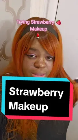 I tried Strawberry Makeup for the first time!! How did I do?  #StrawberryMakeup #Transition #transformation #BeautyTok #makeuptutorial #creatorsearchinsights 