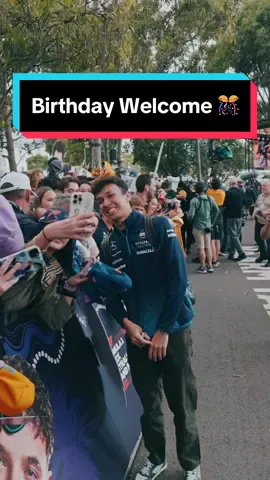 A special welcome for the birthday boy 🎂🥳 #WeAreWilliams #F1 #Formula1 