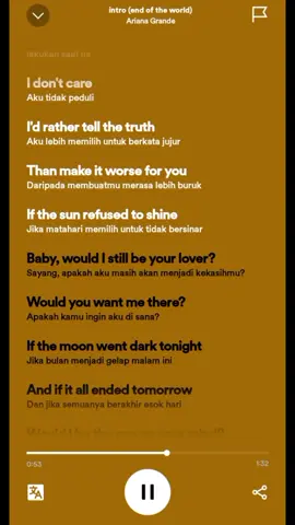 Intro (end of the world)-  #lyrics #arianagrande #spotify #liriklagu #introendoftheworld #foryoupage 