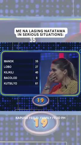 #KapusoFeels: 'Di ako tatawa promise (sabay tumawa) 🤣 #FamilyFeudPH