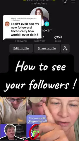 Replying to @therealmissjanet #greenscreenvideo  how to see who has followed me on tiktok. #tiktokbasics #tiktoktips 