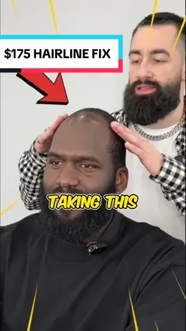 He paid $175 so I can fix his hairline and get his beard right!  He told me its difficult to find a barber who knows how to fade his hair, give him a krispy lineup, AND sculpt/ line up his beard to PERFECTION!  Thats why he always comes back to me and pays top dollar, oh did i mention…this haircut was done eith NO COLOR ENHANCEMENTS?!  #phillybarber #krispykats #lineup #beard #hair #bearded #beardgang #recedinghairline 