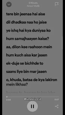 🎶: O Khuda 💌: Palak Muchhal, Amaal Mallik 🎬: Hero (2015) ♪♪♪♪♪♪♪♪♪♪♪♪♪♪♪♪♪♪♪♪♪♪♪♪♪♪♪♪♪♪♪♪♪♪♪♪♪ #okhuda #hero #amaalmallik #palakmuchhal #bollywoodsong #bollywood #simplyricst 