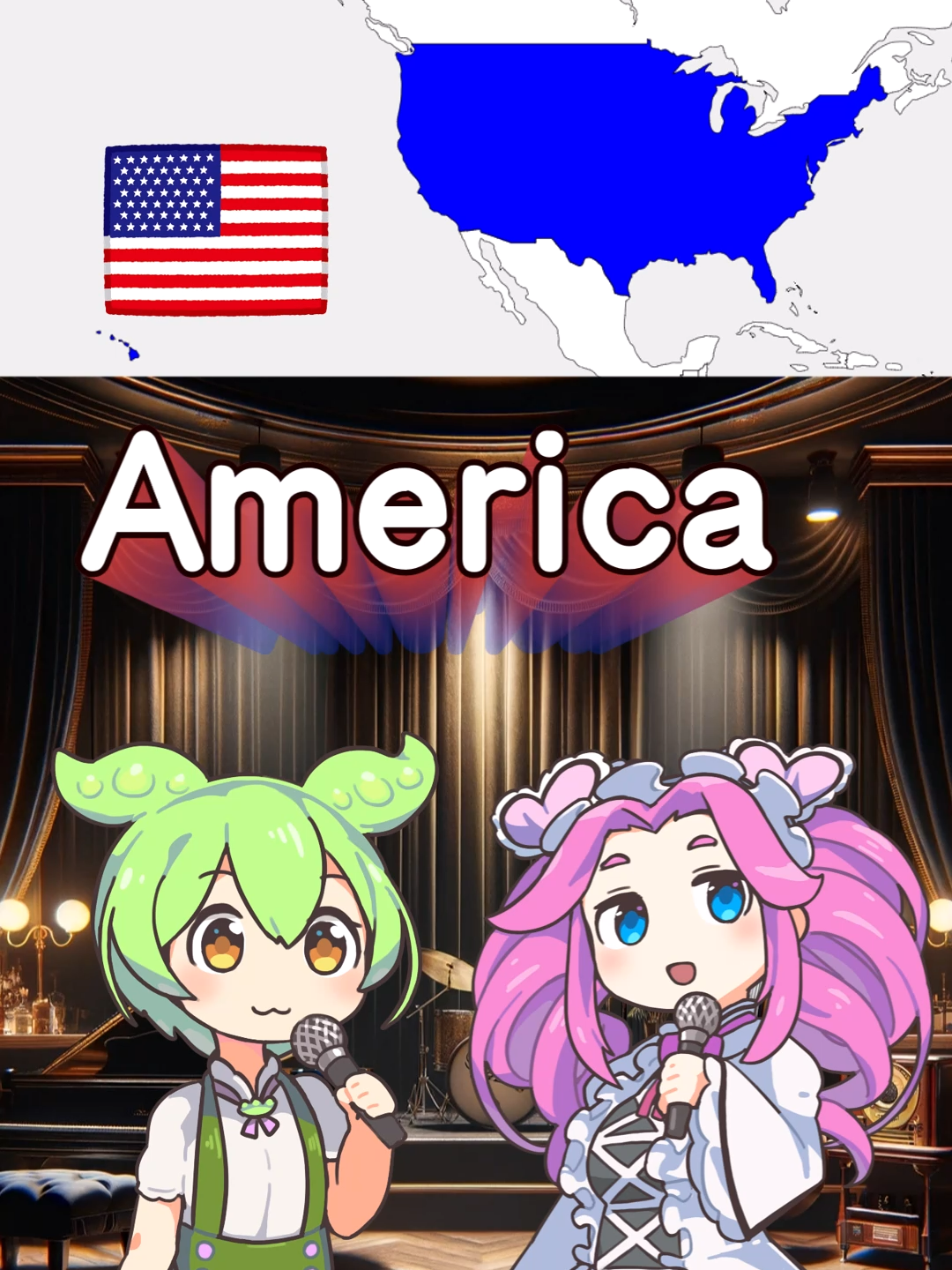 Sing the 50 States of America in Japanese #usa #unitedstates #america #map #50states