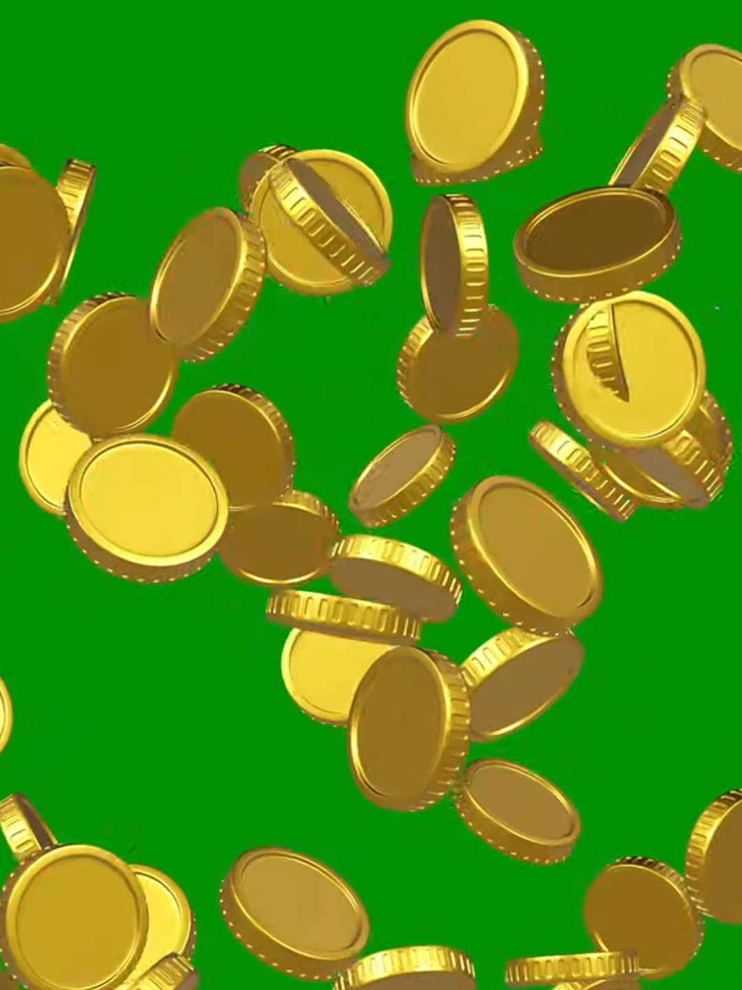 4K Gold Coins #GreenScreen #GreenScreenMemer #overlays #memes