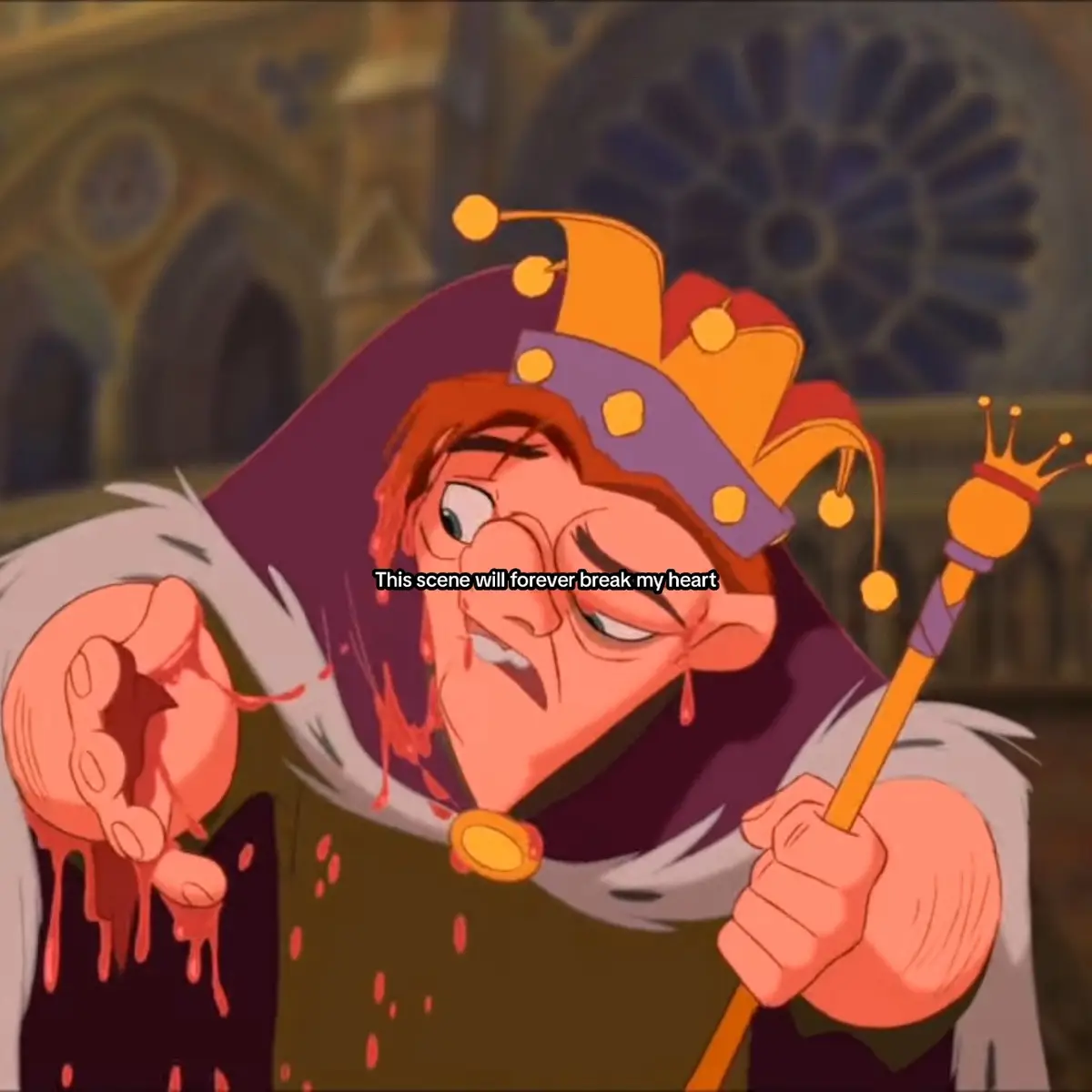 Heart aches for him everytime #hunchbackofnotredame #disney #disneytiktok #scene #esmeralda #foryoupage #foryou #foryourpage #fyp 