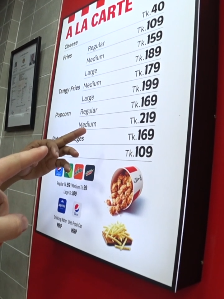 What is KFC like in Bangladesh? 🇧🇩🍗 #food #bangladesh #kurtcaz