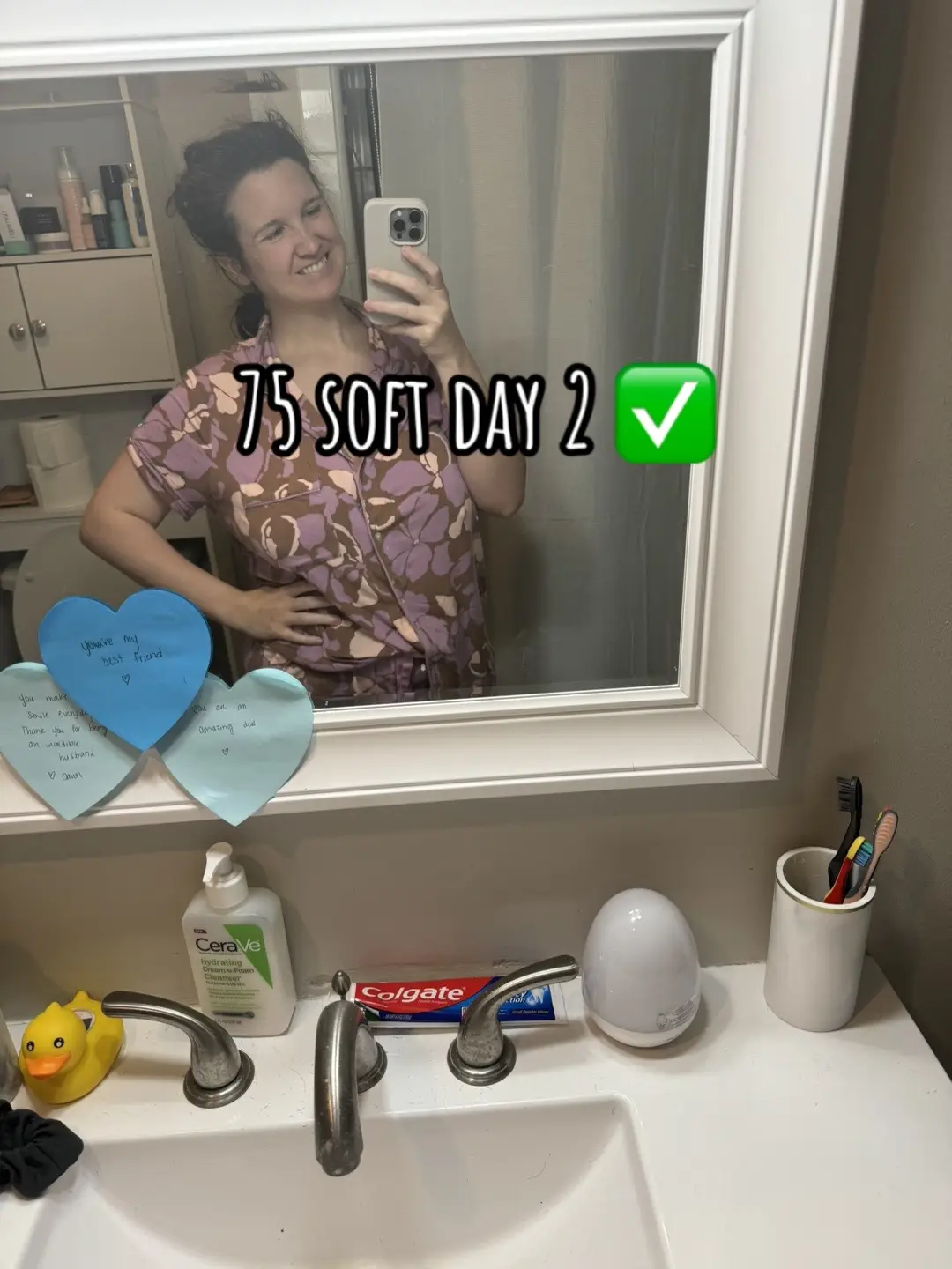 Its only day 2 and i didnt check everything off the list (like workout 45 minutes) but it was a busy travel day. I still made good choices, drank my water, and read a lot of pages! If you are on this journey with me how was your day?!  #75soft #75hard #75softchallenge #momtok #reader #momlife #familylife #Lifestyle #spring #momfit #movement #exercise #fypage #FitTok 