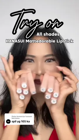 Membalas @kareem benzema semua warnanya cuakep pwoll #lipstick #hanasuimattedorable #ramadhanekstraseru 