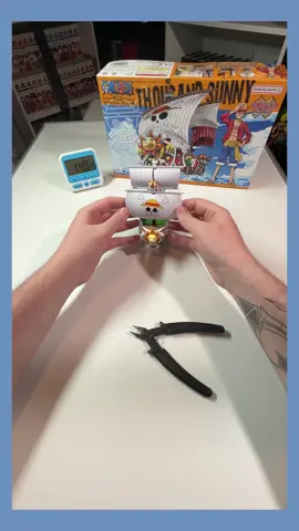 A model kit time lapse. Kit: One Piece Grand Ship Collection [Thousand Sunny] No. 01. Completed on 3/13/24. Posted a little late today #modelkit #timelapse #onepiece #thousandsunny 