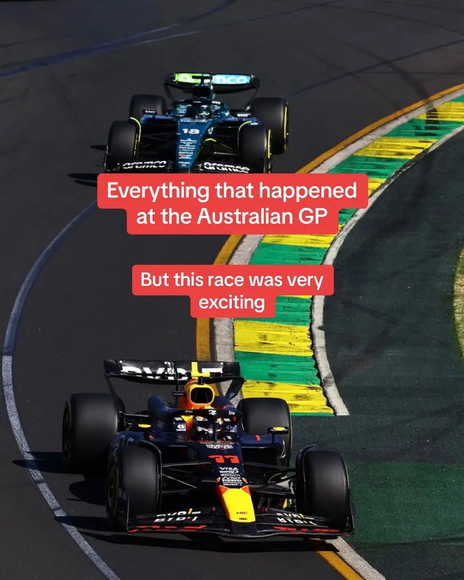 This race was exciting and stressful. Was literally is shock half the race #formula1 #formulaone #australiangp #carlossainz #maxverstappen #georgerussell #charlesleclerc #landonorris #oscarpiastri #lewishamilton #ferrarif1 #mclarenf1 