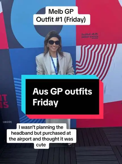 Look 1 pn Friday 🫶🏽🏁 #melbourne #gp #ausgp #formula1 #f1 