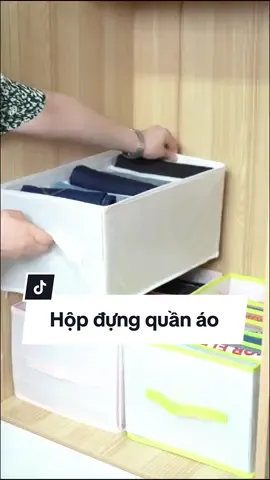 Hộp đựng quần áo có thể giúp tủ mọi người ngăn nắp gọn gàng hơn rất dễ sử dụng#hopdungquanao #hopdungquanaochiangan #hopdungquanaogapgon #dogiadung #xuhuong 