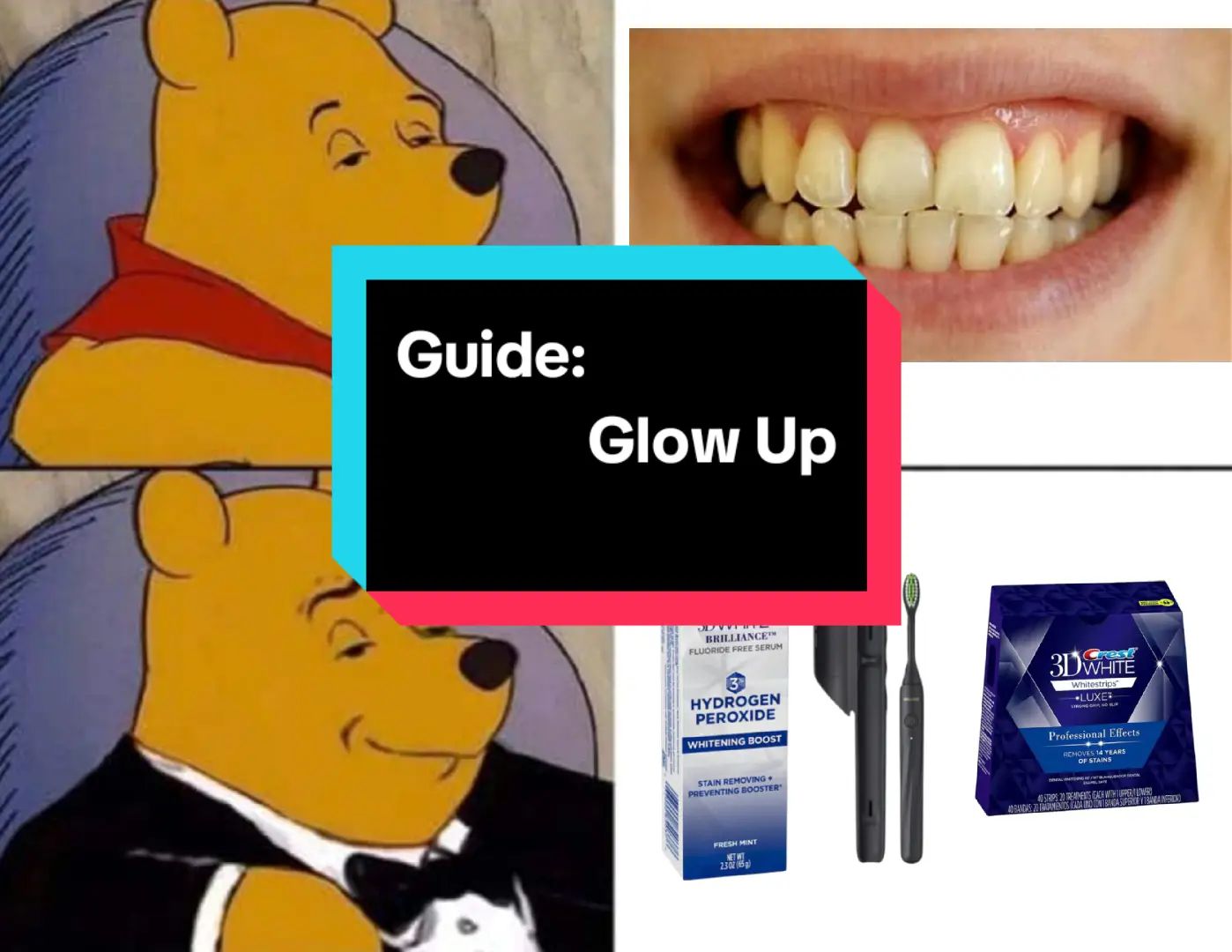 Complete Glow-UP Guide  Download LooksMax AI (Link in Bio) 1. For Acne use  Retinol Once a day panoxyl 10% face wash  2. For Bad Breath and white teeth - 🪥 Brush twice a day with Electric Toothbrush - TheraBreath Mouth Wash  - Tongue Scraper/Cleaner 3. Hair Growth and beard  - Use Minoxidil Twice A day (Growplex Minoxidil)  - derma roller 1x a week - Finasteride Topical from XYON Health on scalp - use retinol once a day in scalp  - Red light Therapy (Link in Bio) - DHT Blocking shampoo and conditioner from XYON Health (2-4 times a week)  4. Body and Face Glow-Up (Increase Testo) - Gym workout 3-4 times a week  - Vitamin D3 (5000iu) + K2 (400Mcg) - Omega 3 Fish Oil  - Vitamin E  - Magnesium Bisglicinate, Zinc Bisglicinate, Iron Bisglicinate 5. Download LooksMax AI (Link in Bio) #looksmax #looksmaxing #testosterone #GlowUp  #glowuptips #glowupforreal #rogaine #hairgrowth #skincare #skincareroutine #skincareroutinetips #minoxidil #minoxidilresult #chicolachowski 