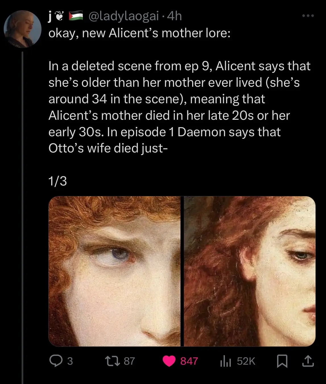 I WISH we knew more about alicents mother😭 #alicenthightower #fyp #houseofthedragon #oliviacooke #aemondtargaryen #asongoficeandfire #aegontargaryen #teamgreen #helaenatargaryen #ottohightower #gameofthrones #rhaneyratargaryen #daemontargaryen #jacerysvelaryon #rhaneyratargaryen #teamblack