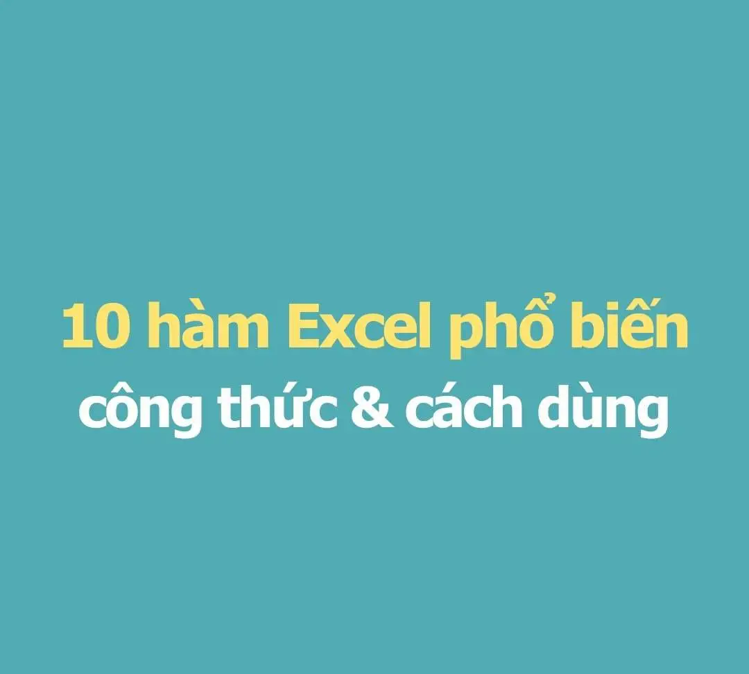 Những hàm excel hay mà bạn cần biết#3TPO #fyp #MMO #exceltips #excel #tinhocvanphong 