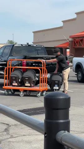 Triplet Dad conquers Home Depot! 😲 #dad #homedepot #DIY #triplets #baby