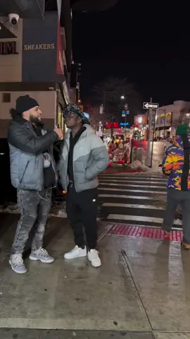 IN THE BX ENJOYING THE WEATHER 🤣🤣 #giddyleftytv #trending #comedy #prank #snowball #fyp #reels #viral #funny #fordham #bx #nyc 