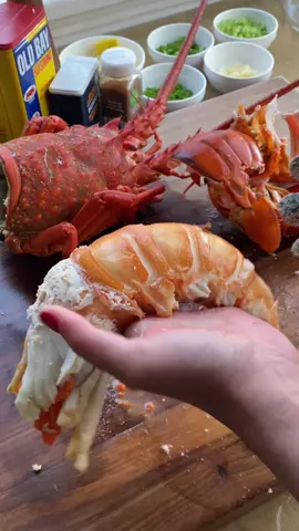 Spiny Lobster ASMR. 🦞 #lobster #spinylobster #lobsterfishing #seafood #asmr #lobsterroll #roe #yummy #delicious #foodgasm #foodporn 