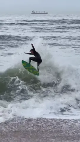 Flying out with the backwash in the end