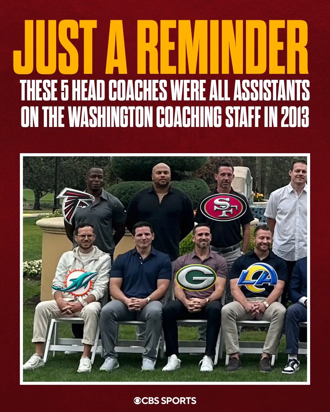 These head coaches were all assistants on the 2013 Washington staff 🤯 #nflheadcoach #fyp #nfloffseason #washingtonfootballteam #washingtoncommanders 