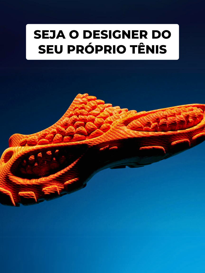 Já pensou em ser o designer do seu proprio tenis? #ModaImpressa3D #DesignDeTenis #TecnologiaNaModa #ComunidadeCriativa  #TecnologiasVestíveis #3DPrintedFashion #SneakerDesign #Zellerfeld