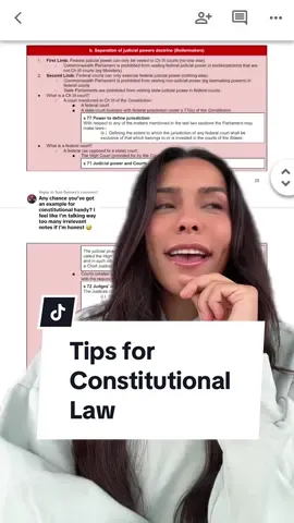 Replying to @Tom Byrnes I did Constitutional Law during lockdown so it was an online exam, if I was doing it in person I would condense these notes a bit but still get all the points in #lawstudent #lawstudentadvice #lawschool #lawdegree #constitutionallaw 